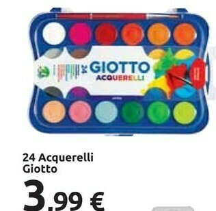 Carrefour Giotto 24 Acquerelli offerta