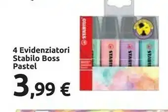 Carrefour Stabilo Boss Original Pastel Evidenziatore 6 Pezzo(i) Multicolore offerta