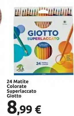 Carrefour Giotto 24 Matite Colorate Superlaccato offerta