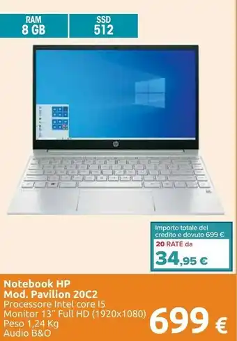 Carrefour HP Pavilion 20c2 offerta