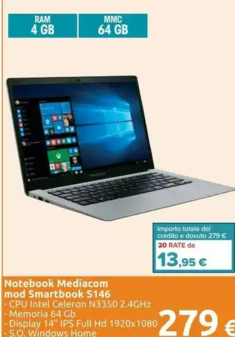 Mediacom Notebook Mod Smartbook S146