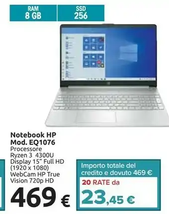 Carrefour HP Notebook Mod Eq1076 offerta