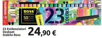Carrefour Stabilo Boss 23 Evidenziatori Deskset offerta