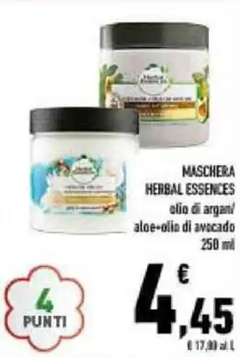 Conad MASCHERA HERBAL ESSENCES 250 ml offerta