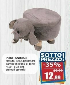 Happy Casa Pouf Animali offerta