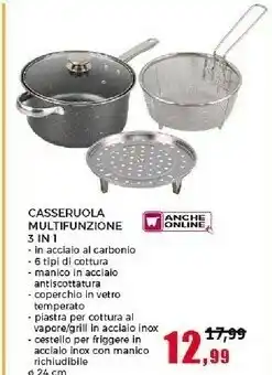 Happy Casa Casseruola Multifunzione offerta