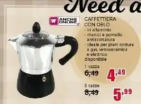 Happy Casa Caffettiera Con Oblo offerta