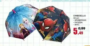 Happy Casa Happy Casa Ombrello Spiderman / Frozen / Bing offerta