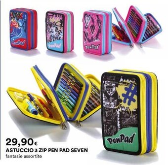Coop ASTUCCIO 3 ZIP PEN PAD SEVEN offerta