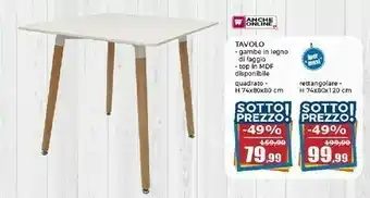 Happy Casa Tavolo offerta