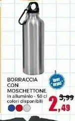 Happy Casa Borraccia Con Moschettone offerta