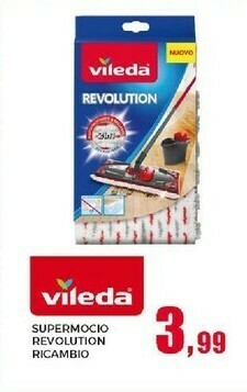 Happy Casa Vileda Supermocio Revolution Ricambio offerta