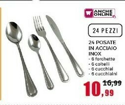 Happy Casa 24 Posate In Acciaio Inox offerta