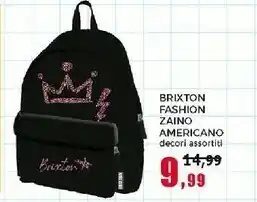 Happy Casa Brixton Fashion Zaino Americano offerta