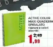 Happy Casa Active Color Maxi Quaderno Spiralato offerta