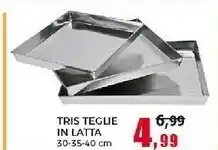 Happy Casa Tris Teglie In Latta offerta