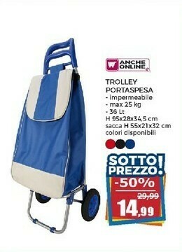 Happy Casa Trolley Portaspesa offerta