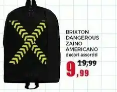 Happy Casa Brixton Dangerous Zaino Americano offerta