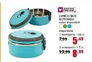 Happy Casa Lunch Box Rotondo offerta