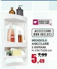 Mensola Angolare 3 Ripiani