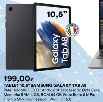 Coop TABLET 10,5" SAMSUNG GALAXY TAB A8 offerta