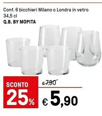 Iper La Grande Mopita Bicchieri offerta