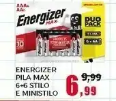 Happy Casa Energizer Pila Max 6+6 Stilo E Ministilo offerta