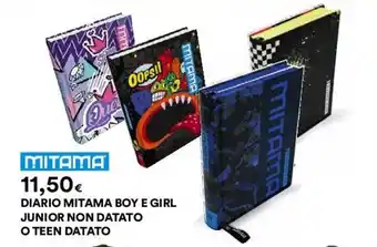 Coop MITAMA DIARIO MITAMA BOY E GIRL JUNIOR NON DATATO O TEEN DATATO offerta