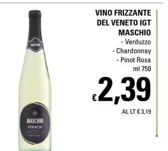 Basko Maschio Vino Frizzante Del Veneti IGT Verduzzo / Chardonnay / Pinot Rosa offerta