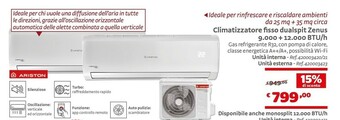 Bricocenter Climatizzatore Fisso Dualspit Zenus offerta