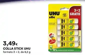 Coop COLLA STICK UHU formato 3 + 2, da 8,2 g offerta