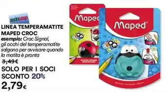 Coop LINEA TEMPERAMATITE MAPED CROC offerta