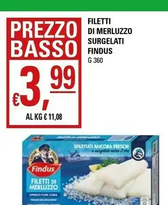 Basko Findus Filetti Di Merluzzo Surgelati offerta