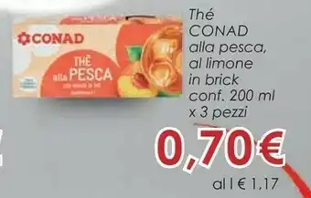 Conad Conad The Alla Pesca /al Limone In Brick offerta