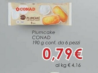 Conad Conad - PlumCake Con Yogurt Magro 190 G(ml) offerta
