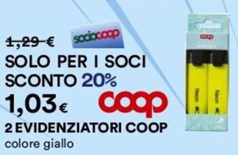 Coop 2 EVIDENZIATORI COOP offerta