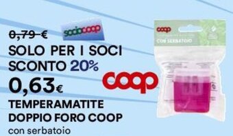 Coop TEMPERAMATITE DOPPIO FORO COOP offerta