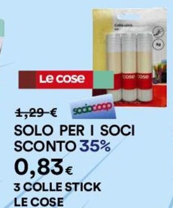 Coop 3 COLLE STICK LE COSE offerta