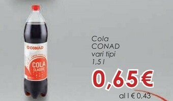 Conad Conad Cola offerta