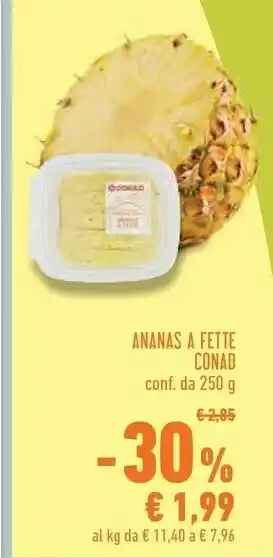 Conad Conad Ananas A Fette offerta