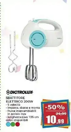 Happy Casa Dictrolux Sbattitore Elettrico offerta