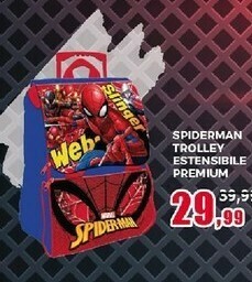 Happy Casa Spiderman Trolley Estensibile Premium offerta
