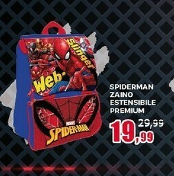 Happy Casa Spiderman Zaino Estensibile Premium offerta