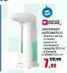 Dispenser Automatico Sensoro Di Movimento 330 Ml