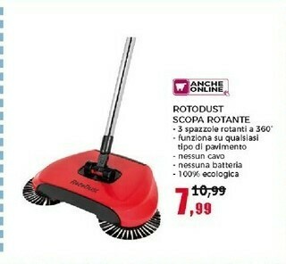 Happy Casa Rotodust Scopa Rotante offerta