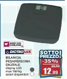 Happy Casa Lux Bilancia Pesapersone Digiale Max 180000 G offerta