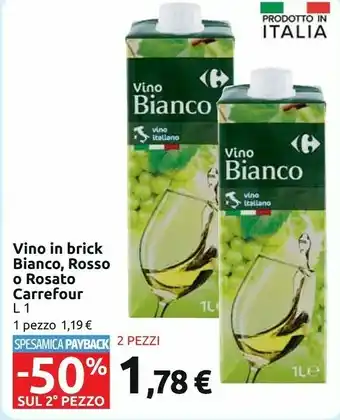 Carrefour Market Carrefour - Vino Bianco 1000 g(ml) offerta
