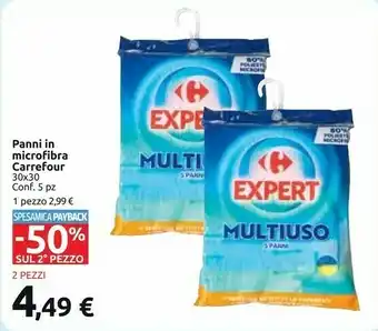 Carrefour Market Carrefour Panni In Microfibra Expert offerta
