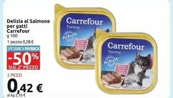 Carrefour Market Carrefour Delizia Al Salmone Per Gatti offerta