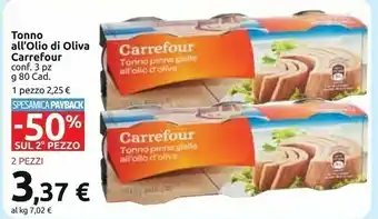Carrefour Market Carrefour Tonno All'olio Di Oliva 80 G offerta